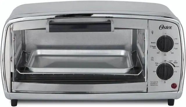 Alt view image 11 of 15 - Oster TSSTTVVGS1 4-Slice Toaster Oven, Stainless Steel