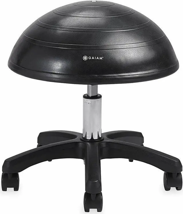 Alt view image 2 of 5 - Gaiam Exercise Fitness Balance Ball Office Chair Stool, Black (For Parts)