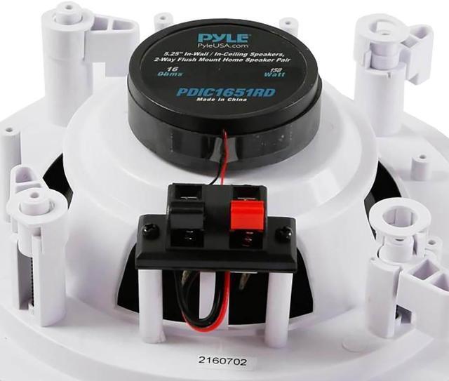 Alt view image 4 of 5 - Pyle Audio 5.25 Inch 2 Way 150 Watt Home Ceiling Wall Speaker System (2 Pack)