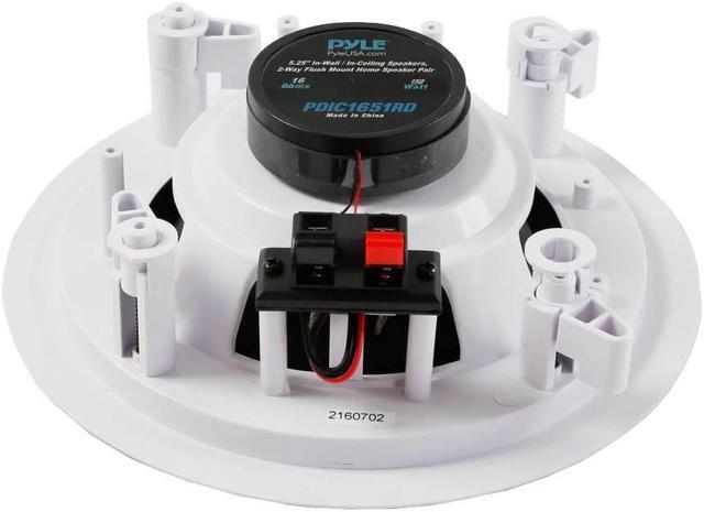 Alt view image 3 of 5 - Pyle Audio 5.25 Inch 2 Way 150 Watt Home Ceiling Wall Speaker System (2 Pack)