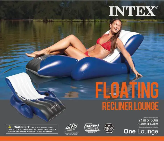 Alt view image 13 of 18 - Intex Floating Recliner Lounge