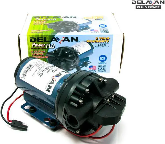 Alt view image 7 of 7 - Delavan 5850-201C-SB 5800 12 Volt 45 PSI 5.4 GPM On Demand Bypass Diaphragm Pump