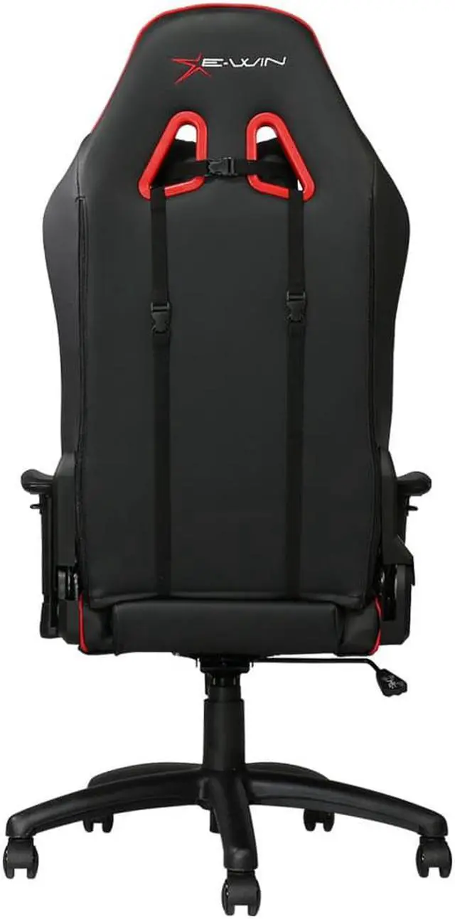 Alt view image 8 of 14 - E-WIN 400lb Gaming Chair ,Office Chair High Back Computer Chair Ergonomic Gaming Chair  Adjustable Armrest with Lumbar Support and Headrest-Black/Red