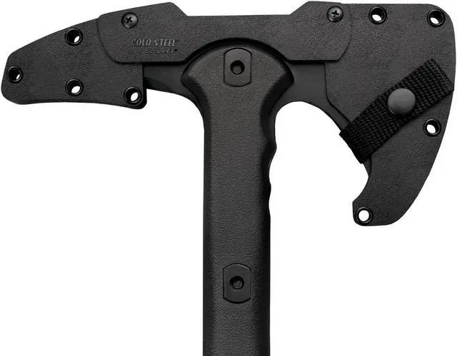 Alt view image 5 of 6 - Cold Steel 29.5 Oz Carbon Steel Tactical War Hawk Tomahawk Throwing Axe & Sheath