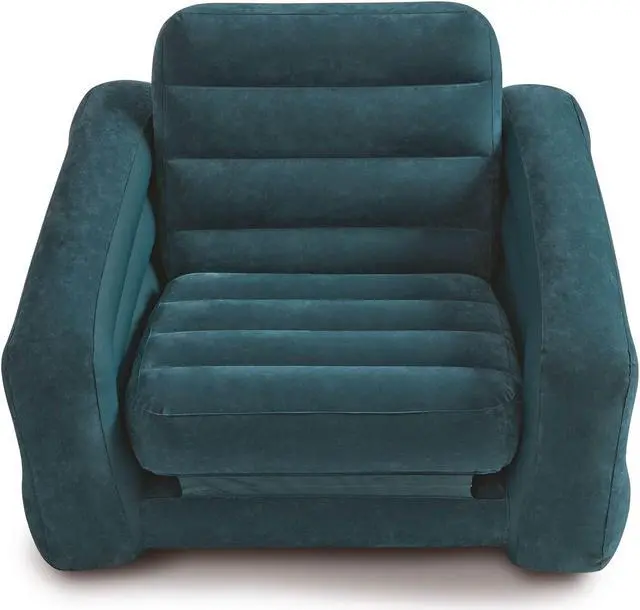 Alt view image 3 of 7 - Intex 68565EP Inflatable Pull Out Sofa Chair and Twin Bed Air Mattress Sleeper