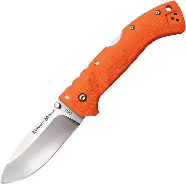 Alt view image 2 of 7 - COLDSTEEL 30URY Cold Steel Ultimate Hunter Folding Knife - Orange Handle