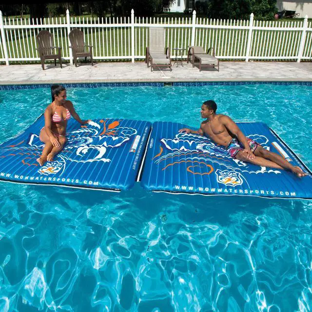 Alt view image 5 of 6 - WOW Sports Floating Rectangular 6 x 6 Foot Water Walkway with Connecting System