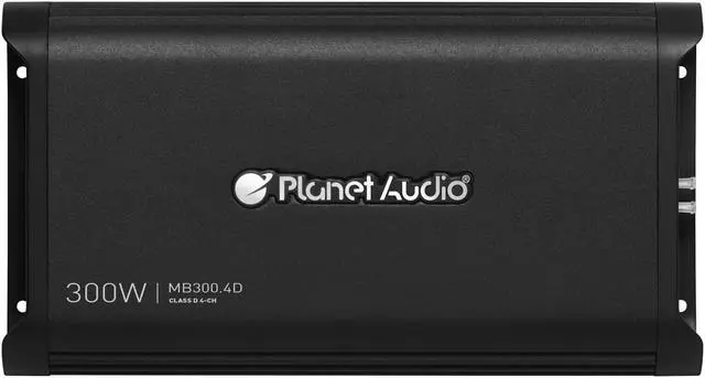Alt view image 2 of 11 - PLANET AUDIO MB300.4D Planet Audio Mini Bang Series Amplifier 1200 Watts Max Four Channel Digital