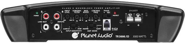Alt view image 5 of 13 - Planet Audio TR3000.1D 3000-Watt Mono Class D 1 Ohm Stable Car Audio Amplifier