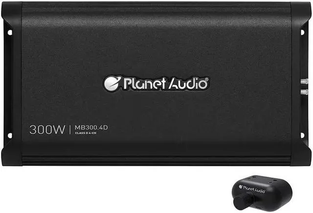 Main image of PLANET AUDIO MB300.4D Planet Audio Mini Bang Series Amplifier 1200 Watts Max Four Channel Digital