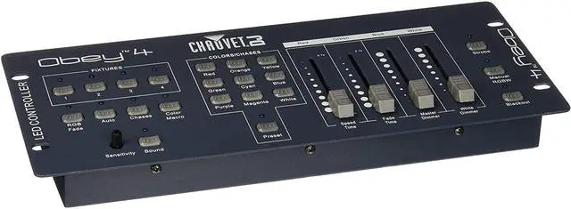 Alt view image 3 of 8 - Chauvet Obey 4 Compact DMX 512 Controller DMX Lighting Controller
