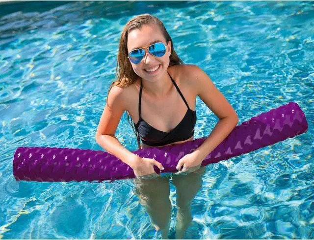 Alt view image 2 of 4 - WOW Watersports First Class Soft Dipped Large Ribbed Foam Pool Noodle, Purple