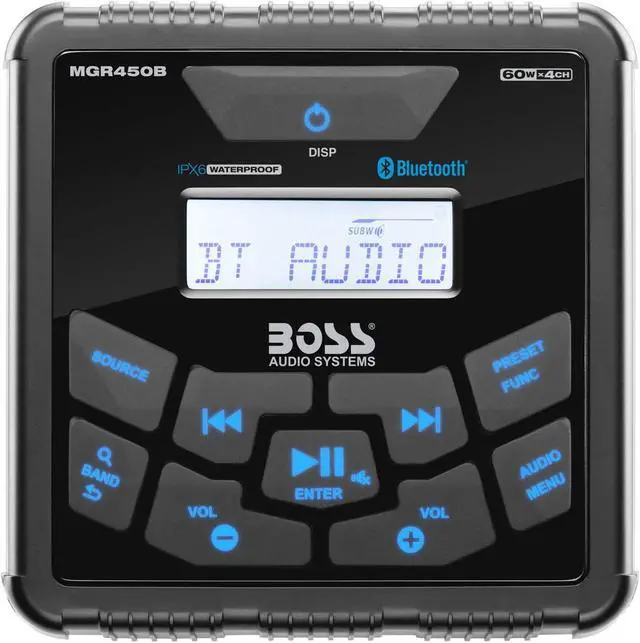 Alt view image 2 of 7 - BOSS Audio MGR450B Marine Bluetooth MP3 Radio Stereo Boat Audio Receiver Player