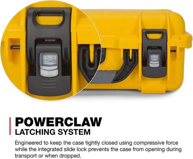 Alt view image 8 of 9 - NANUK CASES 915-1004 Yellow Protective Case, 15.8"L x 12.1"W x 6.8"D