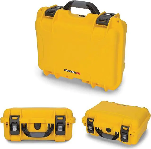 Alt view image 7 of 9 - NANUK CASES 915-1004 Yellow Protective Case, 15.8"L x 12.1"W x 6.8"D