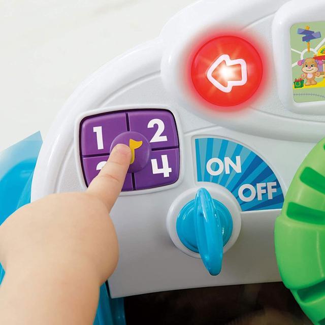 Alt view image 4 of 10 - Fisher-Price Laugh & Learn Crawl Around Car Baby Activity Learning Toy, Blue