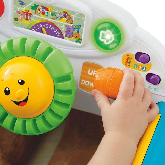 Alt view image 5 of 10 - Fisher-Price Laugh & Learn Crawl Around Car Baby Activity Learning Toy, Blue