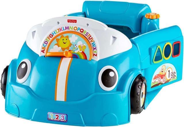 Alt view image 2 of 10 - Fisher-Price Laugh & Learn Crawl Around Car Baby Activity Learning Toy, Blue