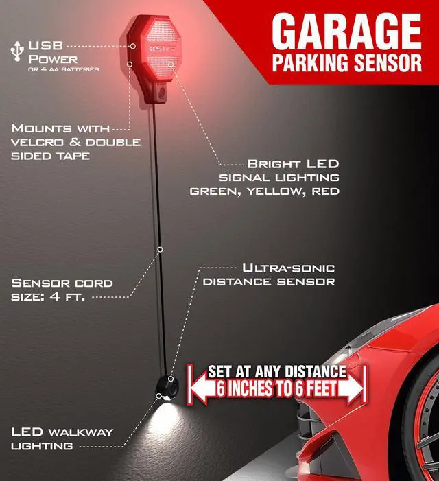 Alt view image 6 of 7 - STKR Adjustable Garage Parking Sensor - Parking Aid