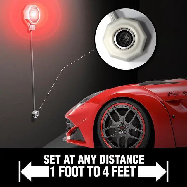Alt view image 7 of 7 - STKR Adjustable Garage Parking Sensor - Parking Aid- White