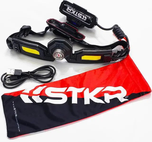 Alt view image 4 of 10 - STKR Concepts FLEXIT Headlamp PRO 6.5- 650 Lumens LED Rechargeable Headlamp, Low Profile, Comfort fit Design with 240-degree Halo Lighting, Black, one Size fits All