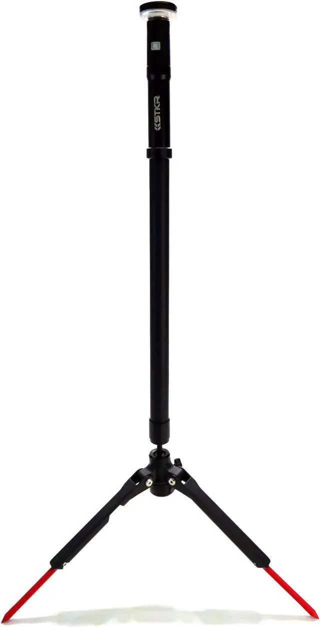 Alt view image 3 of 10 - STKR Concepts FLI PRO Telescoping Area Light - 8 Foot extention + Removable Flashlight, Black