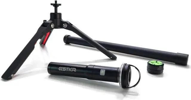 Alt view image 4 of 10 - STKR Concepts FLI PRO Telescoping Area Light - 8 Foot extention + Removable Flashlight, Black