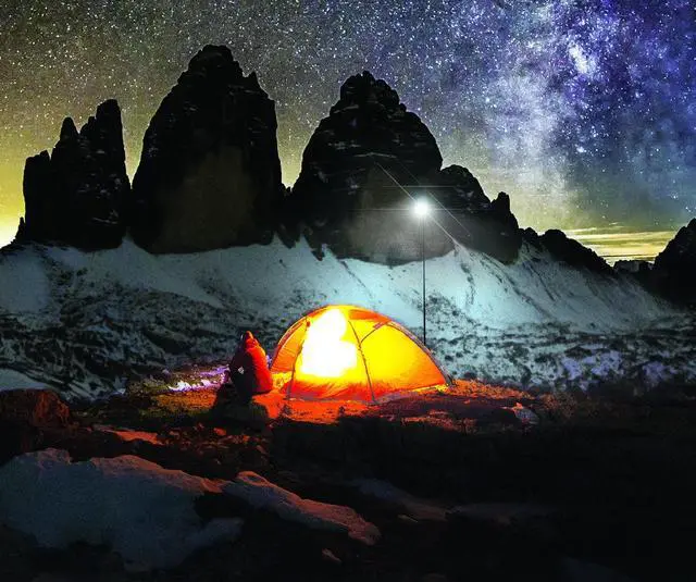 Alt view image 8 of 10 - STKR Concepts FLI PRO Telescoping Area Light - 8 Foot extention + Removable Flashlight, Black