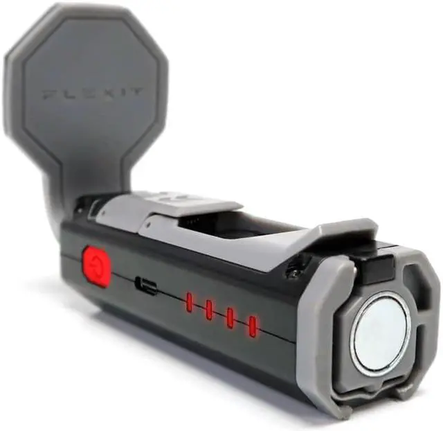 Alt view image 4 of 11 - STKR Concepts FLEXIT Pocket Light 4.0 - 400 Lumen Flexible Rechargeable Light for Emergencies, Camping, Hiking, Working Around The House or in The Garage, Grey