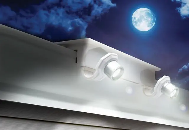 Alt view image 5 of 8 - STKR Concepts EZ Home Security Solar Gutter Spot Light