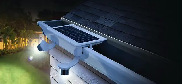 Alt view image 3 of 8 - STKR Concepts EZ Home Security Solar Gutter Spot Light