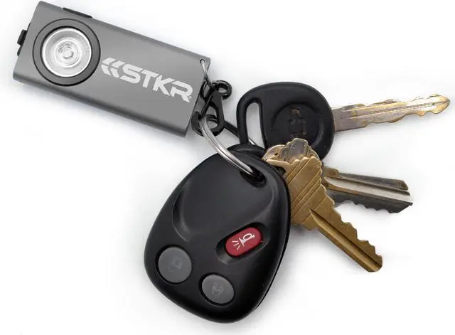 Alt view image 4 of 6 - SlimJimmy Ultra-Bright Keychain Light - 400 Lumen - Gray