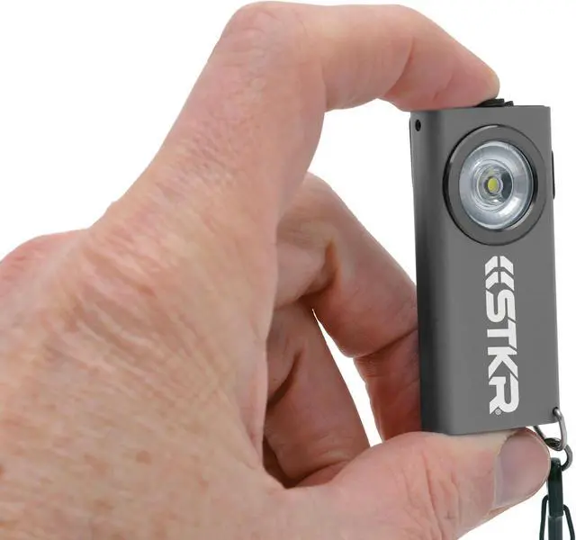 Alt view image 6 of 6 - SlimJimmy Ultra-Bright Keychain Light - 400 Lumen - Gray