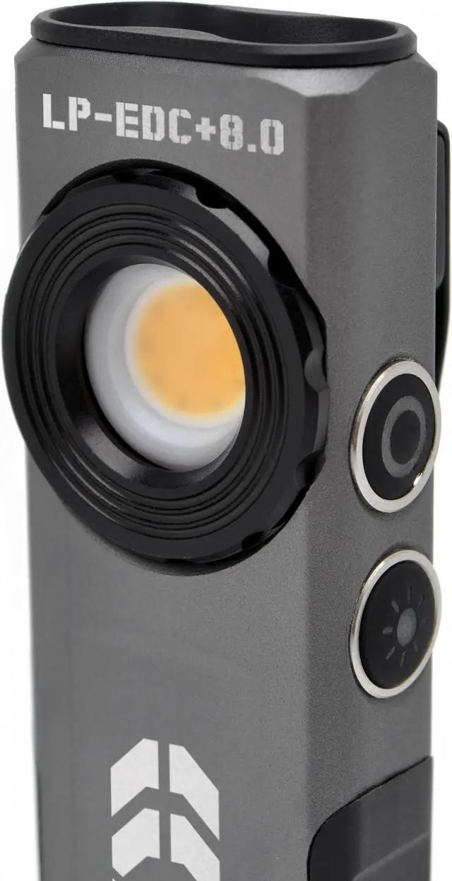 Alt view image 2 of 7 - LP-EDC 8.0+ Low Profile Spotlight + Flood Flashlight - 800 lumens