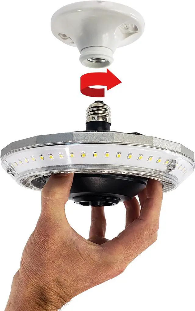 Alt view image 2 of 7 - STKR Concepts MPI - Multi-Point Illumination - 7500 Lumen Motion Activated Ceiling Light For Garage / Attic / Basement / Home