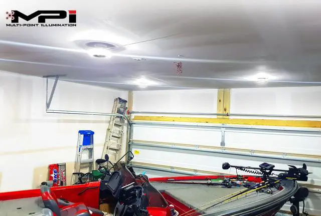 Alt view image 4 of 7 - STKR Concepts MPI - Multi-Point Illumination - 7500 Lumen Motion Activated Ceiling Light For Garage / Attic / Basement / Home