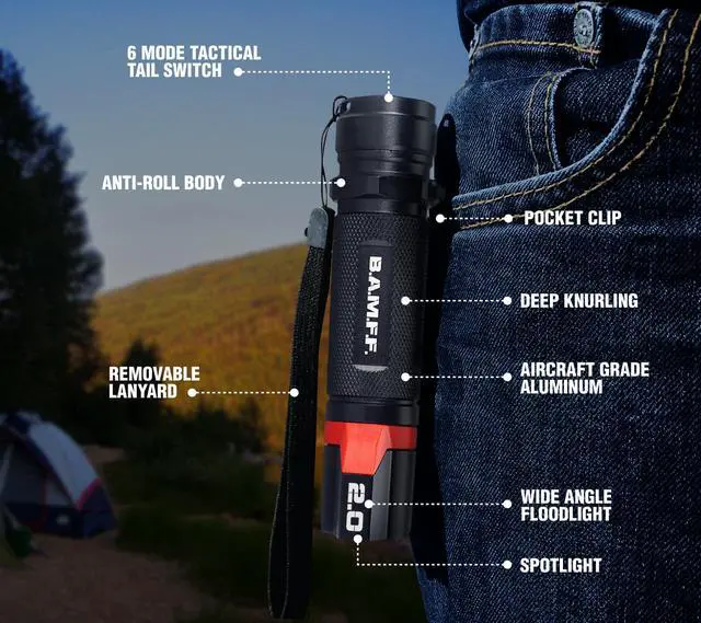 Alt view image 7 of 9 - STKR Concepts BAMFF 2.0- Dual LED Flashlight