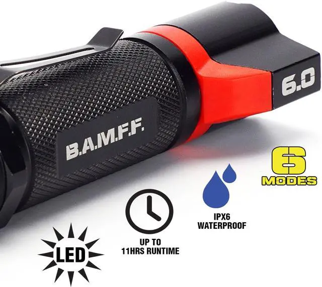Alt view image 4 of 8 - STRIKER 00340 STRIKER BAMFF 6.0 600 LUMENS DUAL CREE LED FLSHLGHT W/FLOOD