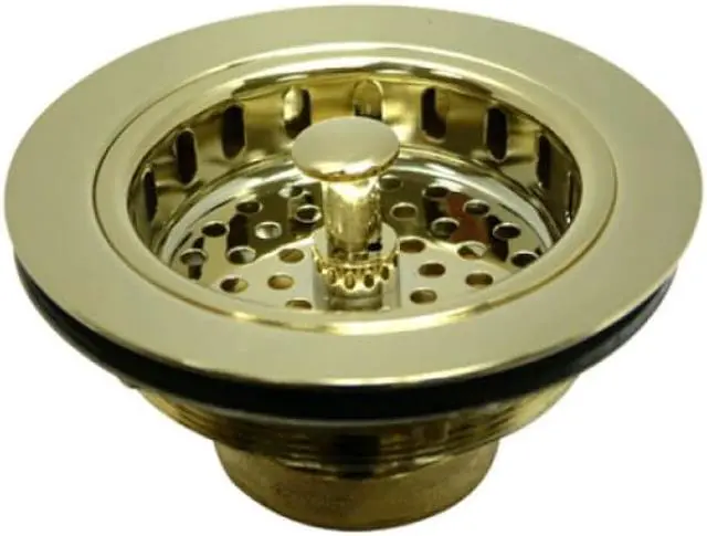 Main image of Kingston Brass KBS1002 Kitchen Sink Strainer - Polished Brass