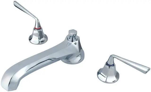 Main image of Two Handle Roman Tub Filler in Chrome by Kingston Brass