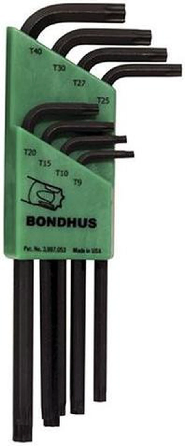 Main image of Bondhus 31834 8-Piece Star Tipped L-Shaped Torx Wrench Set