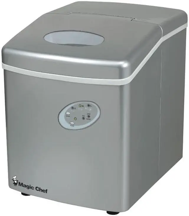 Alt view image 2 of 17 - MAGIC CHEF MCIM22TS 27-lb portable mini ice maker ,silver