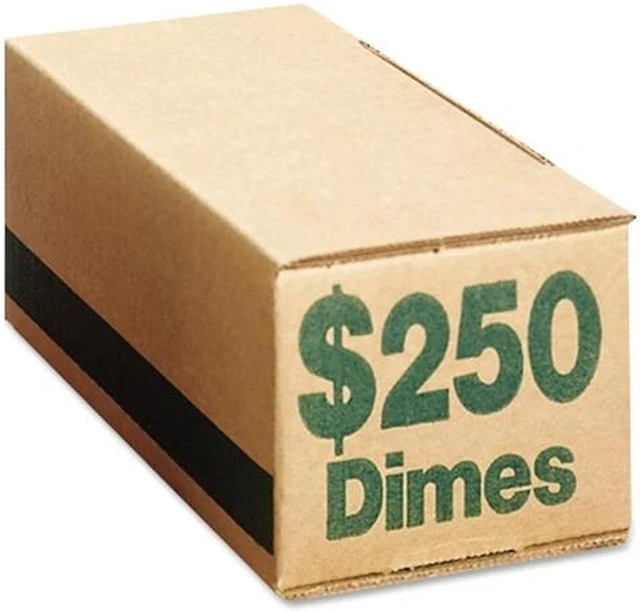 Alt view image 3 of 9 - PM Company 61010 Corrugated Cardboard Coin Storage w/Denomination Printed On Side, Green