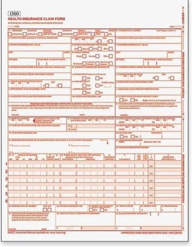 Alt view image 6 of 8 - Centers for Medicare and Medicaid Services Forms, 8 1/2 x 11, 500 Form