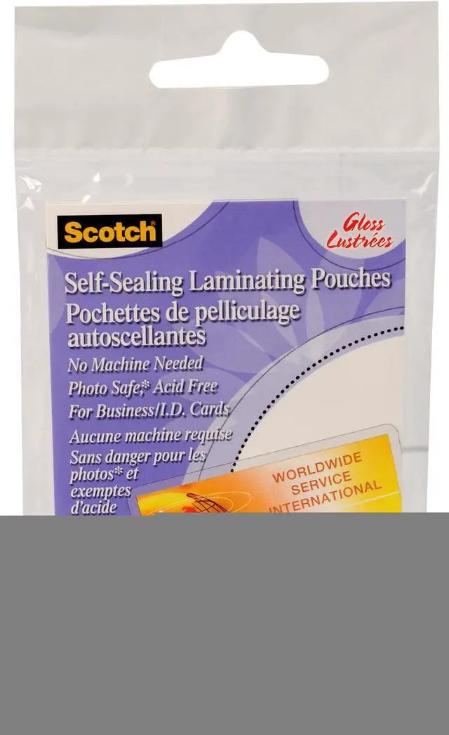 Main image of Scotch PROTECTOR SHEET BIZCRD 10PK LS85110G