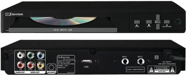 Alt view image 3 of 4 - Emerson GQ100 CD+G/Usb/Mp3G Karaoke Player