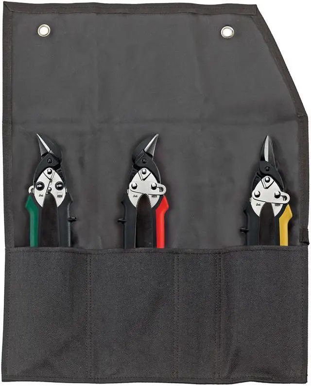 Main image of BESSEY D15-SET Aviation Snip Set, Left/Right/Straight, 7 1/4 in, Steel