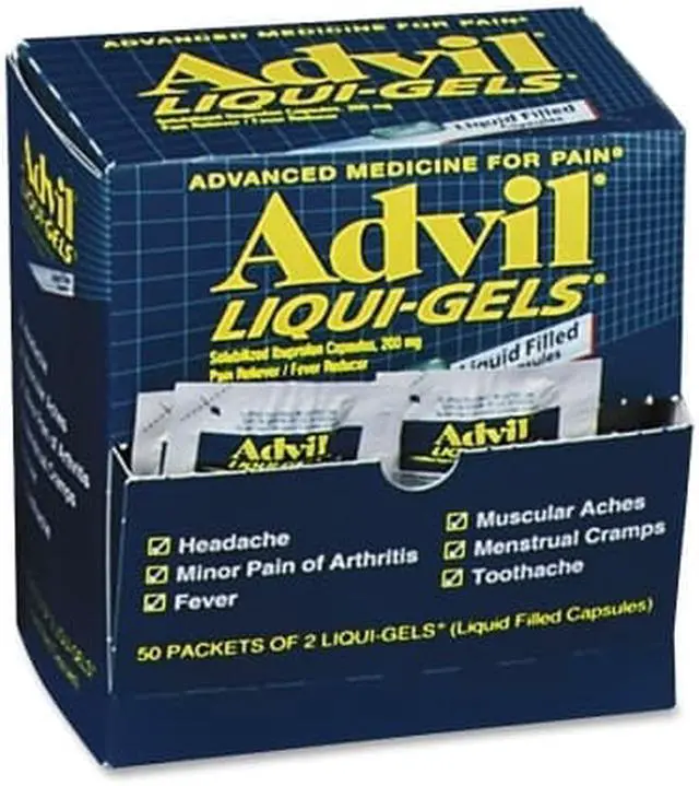 Main image of Acme United Corporation ACM016902 Advil Liqui-Gels- Single Dose Med Pack- 2-PK