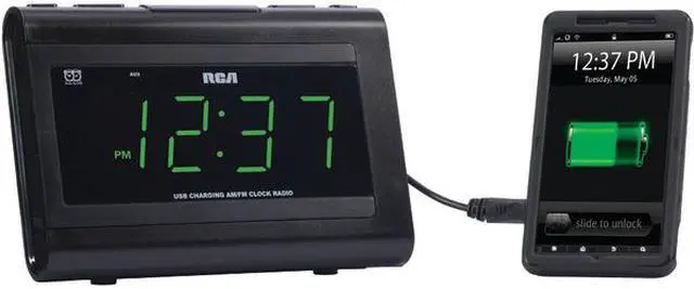 Main image of RCA Dual Wake USB Charging Clock Radio RC142