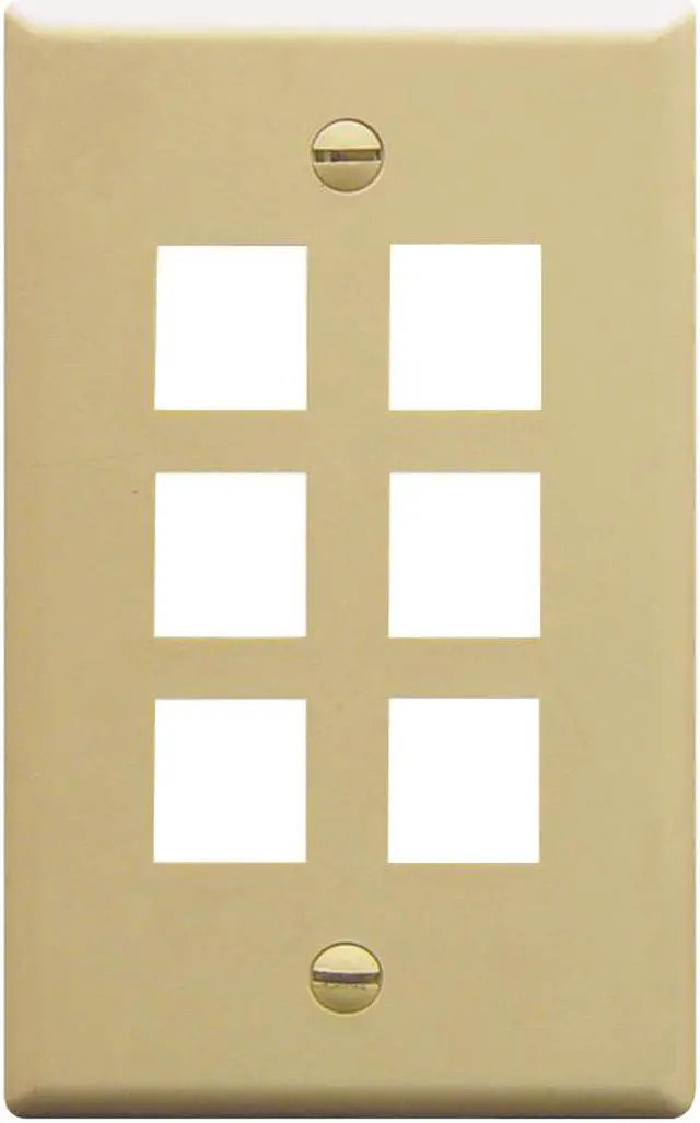 Main image of ICC ICC-FACE-6-IV Ic107F06Iv 6Port Face Ivory